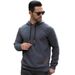 Men's Waffle Jacquard Hoodie - Breathable Long Sleeve Pullover With Drop Shoulder, Casual Streetwear Sweatshirt For Gym & Daily Wear_viptrois.com
