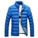 Slim-Fit Quilted Jacket For Men – Korean Style Zip-Up Winter Coat With Stand Collar (M-6XL) – Lightweight Poly-Cotton Blend Youth Outerwear_viptrois.com