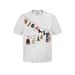 American Creative Cartoon Graffiti Printed Short Sleeved T-shirt For Men's Summer Loose Casual Versatile Couple Top_viptrois.com