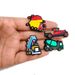 Cartoon Cute Engineering Car Series Shoes Flower Shoe Buckle Soft Rubber Shoes Accessories Toy Gift For Children_viptrois.com