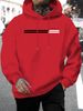 Autumn And Winter Men's Long Sleeved Hooded Round Neck Black T-shirt Top Loose Casual Hoodie_viptrois.com