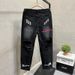 Men’s Vintage Tie-Dye Jeans – Retro High Street Style, Loose Straight Fit, Cotton Denim (Black/Blue-Gray, M-3XL)_viptrois.com