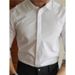 Men's Clothing Light Luxury Dark Placket White Formal Shirt Men's Light Business Dark Button Solid Color Casual Long Sleeve Shirt Drape Inch Shirt_viptrois.com