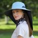 Women's Summer Sun Hat With Detachable Cape & Ponytail Opening - Wide Brim UPF 50+ UV Protection For Outdoor Travel_viptrois.com