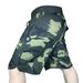 Men's Beach Pants Quick-Drying Camouflage Print Four-Sided Elastic No Elastic Home Casual Shorts Tough Guy Army Green H Shorts_viptrois.com