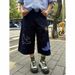 Summer New Style Men's Denim Shorts American Retro Versatile Simple Loose Straight Leg Wide Leg Slimming Casual_viptrois.com
