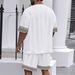 Men's Clothing Printing Round Neck Men's Summer Short Sleeved T Shirt Loose Casual Shorts Suit_viptrois.com