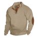 Men's Stylish Long Sleeve Pullover Hoodie - Lightweight Casual Sweatshirt For Spring & Autumn - Slim Fit Crewneck Top With Classic Color Options_viptrois.com