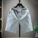 Men's Clothing Five Point Pants Summer Beach Pants Men's Casual Running Sports Shorts Men's Five Point Straight Pants_viptrois.com