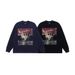 American-style Plaster Angel Print Long-sleeve T-shirt, Round Neck, Trendy Top_viptrois.com
