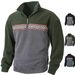 Men's Clothing Men's Jacquard Half-Zip Sweater – Textured Knit Pullover – Slim Fit Casual Top (M-XXXL)_viptrois.com
