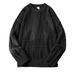 Japanese-Inspired Cable Knit Sweater – Minimalist Harajuku Style Pullover (Grey/Black/Blue/White, M-3XL)_viptrois.com
