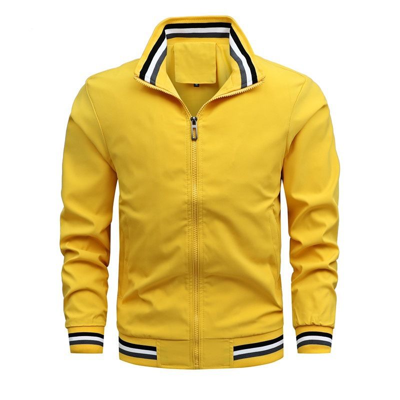 Spring And Autumn New Business Casual Jacket Zipper Trend Side Seam Pocket Youth Jacket Men_viptrois.com