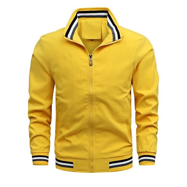 Spring And Autumn New Business Casual Jacket Zipper Trend Side Seam Pocket Youth Jacket Men_viptrois.com