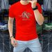 One Piece From The Source Factory, European Fashion Spot Three-dimensional Letter Printing Breathable Mercerized Cotton T-shirt_viptrois.com