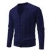 Men's Casual Knit Cardigan Sweater – Vintage Cable Design, Loose Fit V-Neck Long Sleeve Open Front Coat (Machine Washable) –_viptrois.com