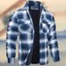 CT 2025 New Long Sleeve Turn-down Collar Plaid Thickened Shirt Men's Jacket_viptrois.com