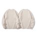 Men's Clothing Simple Solid Color Relaxed Minimalist Solid Knit Sweater - Oversized Drop Shoulder Pullover, Loose Fit Long Sleeve (S-XL, Beige)_viptrois.com