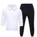 Men's Clothing men's casual sports fitness solid color sweatshirt suit hooded sweatshirt_viptrois.com