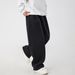 Heavy Texture Pleated Casual Pants Men 25 Autumn New Straight Loose Long Pants Trendy Brand Silhouette Sports Sweatpants_viptrois.com