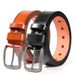 Pin Buckle Belt Men's Flat Plate Belt Simple Business Casual All Match Leather Pin Buckle Alloy Buckle Head_viptrois.com