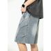 Men's Clothing Loose Leaf Split Design Denim Shorts Men Summer New Style Washed Old Fashion Brand Loose Casual Five Point Pants_viptrois.com