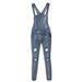Wish Fashion Men's Strappy Denim Rompers Ripped Jeans Trousers Trendy Pop Work Clothes_viptrois.com