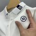 Men's Clothing Men's Summer Short Sleeve T-Shirt - Casual Loose Fit Breathable Polyester Top With Striped Pattern & Embroidered Detail_viptrois.com