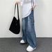 Wide-Leg Large Pocket Cargo Pants For Men Summer New Unisex Loose Straight Jeans Stylish_viptrois.com