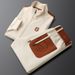 Men's Clothing Light Luxury Apricot Casual Sports Suit Men's Slim Fit Couple Wear Two Piece Suit Autumn Men And Women Same Style Jacket Sweatpants_viptrois.com