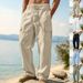 Plus Size Men's Casual Sports Trousers Breathable Loose Straight Leg Multi Pocket All Season Workwear For Outdoor_viptrois.com