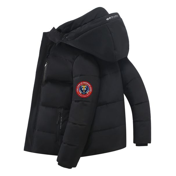 Men's Clothing New Winter Clothing Men's Short Chinese Tiger Head Chapter Men's Winter Outdoor Hooded Jacket_viptrois.com