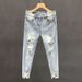 Men's Clothing Ripped Jeans Men's Thin Fashion Brand Summer Trendy Beggar Slim Light Color Nine Point Skinny Pants_viptrois.com