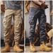 Men's Retro Cargo Pants - Thickened Workwear Trousers With Zipper Cuffs For Outdoor & Casual Wear Fashion_viptrois.com