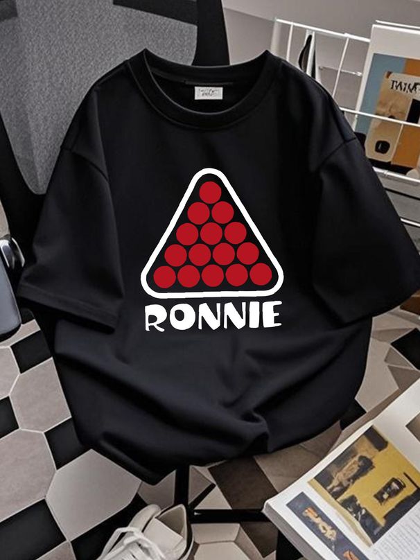 Snooker Balls Ronnie O Sullivan Tribute Tshirt Fashion Soft Unisex Stylish Casual Summer Designer Clothes Slightly Stretched Comfortable_viptrois.com