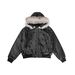 Men's Clothing 2025 New American Retro Leather Cotton Jacket Padded Jacket Removable Fur Collar Parker_viptrois.com