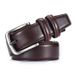 Unisex Men's leather belt Business men's leather casual pin buckle belt_viptrois.com