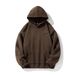 Heavyweight Fleece Hoodie – Distressed Letter Print Pullover With Burnout Technique (M-XXL, Black/Heather Grey/Oatmeal/Brown, 100% Polyester)_viptrois.com