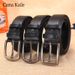 Men's Belts, Embossed PVC Edge Pin Buckle Belts, Men's Belts Leather, Casual And Versatile Belts_viptrois.com