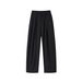 High End Curved Trousers Gray Pleated Loose Casual Pants Wide Leg Trousers for Men And Women Autumn Trendy Clean Fit_viptrois.com