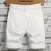 2025 2025 Summer Lightweight Denim Shorts For Men Korean Style Trendy Ripped Slim Fit Casual Fashion Brand Pants_viptrois.com