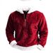 Pure 2025 Autumn Winter Hot Sale Men's Fleece Lined Flannel Hooded Zipper Thickened Warm Sweatshirt Source Factory_viptrois.com