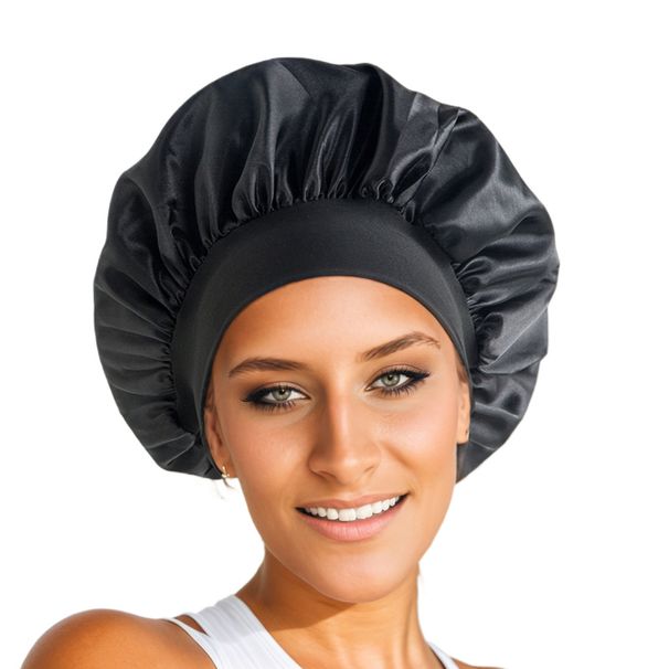 Wide-brimmed High-elasticity Headscarf, Beauty Hat, Bath Hat, Hair Care Hat, Women's Care Color Hat, Nightcap_viptrois.com