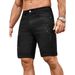 Men's Distressed Denim Shorts 5-Inch Inseam Washed Light Blue Relaxed Fit Casual Summer Shorts Comfort-Driven Fit_viptrois.com