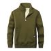 Men's Sweater Winter Men's And Women's Thermal Clothes Solid Color Fleece Long-sleeved Lamb Fleece Sweater Stand-up Collar Zipper Pullover Sweater_viptrois.com