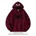 New Trendy Brand Hooded Sweater Men's Autumn Thin Long-sleeved Loose Casual Printed Sweater_viptrois.com