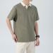 Men's Luxury Polo Shirt Summer Casual Short Sleeve Slim Fit Breathable Solid Color T-Shirt For Daily Wear_viptrois.com