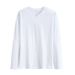 Autumn Base Shirt Inner Solid Color V-Neck Long Sleeve Thin Men's Plus Size Ins Loose Cotton T-Shirt Manufacturer_viptrois.com