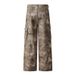 High Cargo Youth Street Loose Multi-Pocket Camouflage Casual Straight-Leg Pants Men_viptrois.com