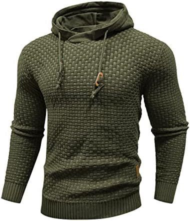 Men's Lightweight Hooded Sweatshirt – Long Sleeve Knit Pullover With Drawstring Hood (96% Rabbit Wool, Breathable & Soft, 8 Colors, Loose Fit)_viptrois.com
